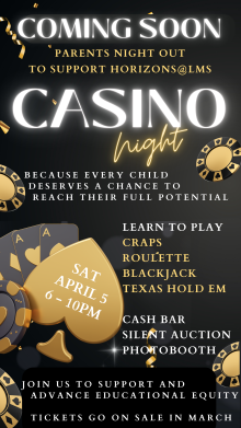 🎲 Casino Night – A Fun Evening for a Great Cause! 🎲